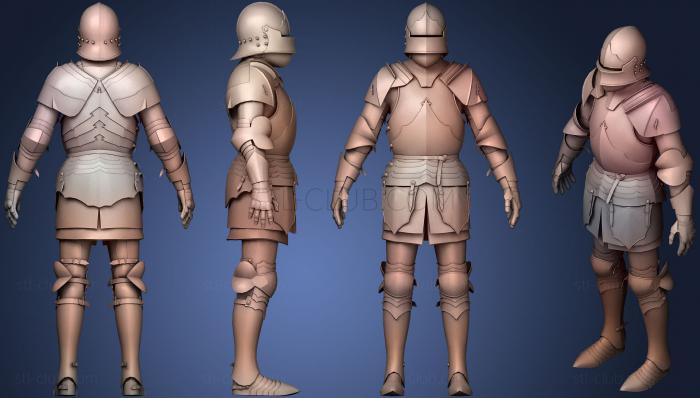 3D model Gothic Knight (STL)